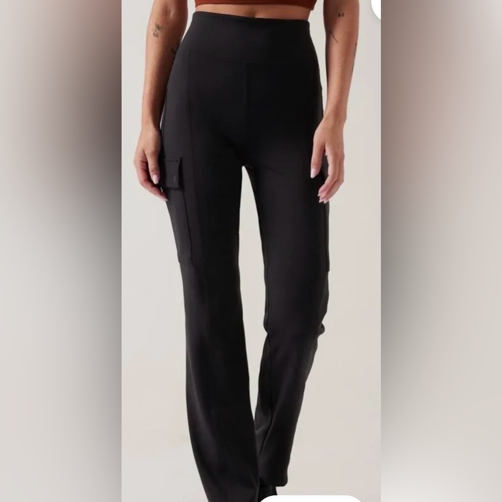 Athleta Black Straight Leg Pants